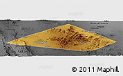 Physical Panoramic Map of Jeff Davis County, darken, desaturated