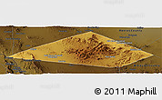 Physical Panoramic Map of Jeff Davis County, darken