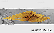 Physical Panoramic Map of Jeff Davis County, desaturated