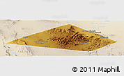 Physical Panoramic Map of Jeff Davis County, lighten