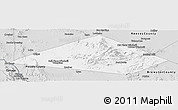Silver Style Panoramic Map of Jeff Davis County