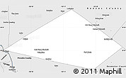 Silver Style Simple Map of Jeff Davis County