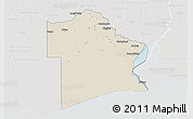 Shaded Relief 3D Map of Jefferson County, lighten, semi-desaturated