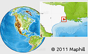 Physical Location Map of Jefferson County, highlighted parent region