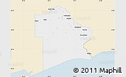 Classic Style Map of Jefferson County, single color outside