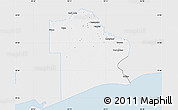 Silver Style Map of Jefferson County, single color outside