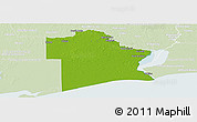 Physical Panoramic Map of Jefferson County, lighten