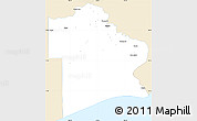 Classic Style Simple Map of Jefferson County, single color outside