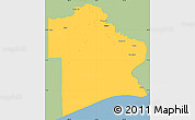 Savanna Style Simple Map of Jefferson County, single color outside