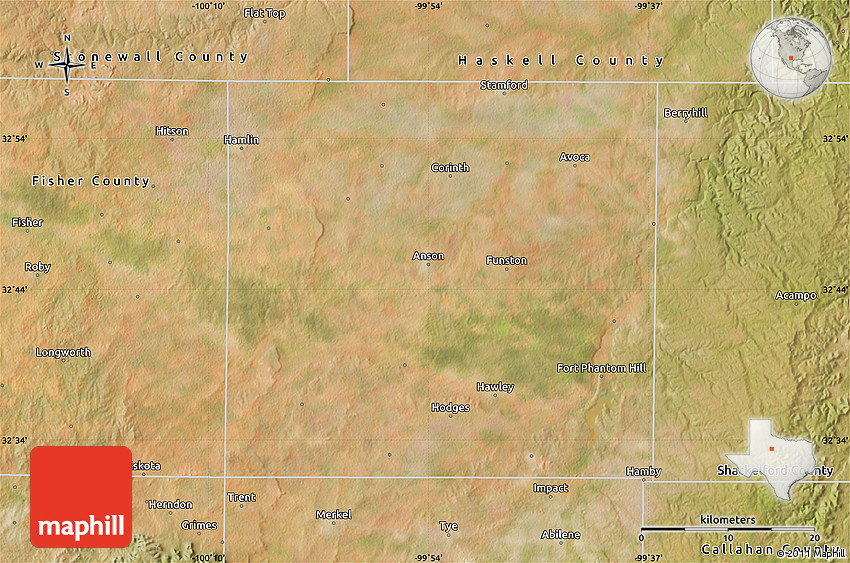 Satellite Map of Jones County