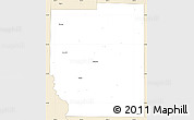 Classic Style Simple Map of Kaufman County