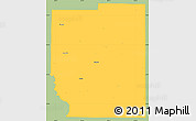 Savanna Style Simple Map of Kaufman County, single color outside
