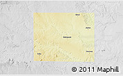 Physical 3D Map of Kent County, lighten, desaturated