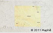 Physical 3D Map of Kent County, lighten, semi-desaturated