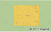Savanna Style 3D Map of Kent County, single color outside
