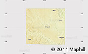 Physical Map of Kent County, cropped outside
