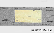 Physical Panoramic Map of Kent County, darken, desaturated