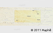 Physical Panoramic Map of Kent County, lighten