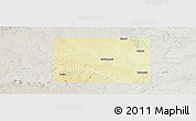 Physical Panoramic Map of Kent County, lighten, semi-desaturated