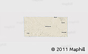 Shaded Relief Panoramic Map of Kent County, single color outside