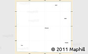 Classic Style Simple Map of Kent County, single color outside