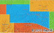 Political 3D Map of Kerr County
