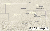 Shaded Relief 3D Map of Kerr County