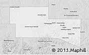 Silver Style 3D Map of Kerr County
