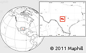 Blank Location Map of Kerr County