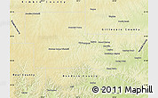 Physical Map of Kerr County