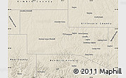 Shaded Relief Map of Kerr County