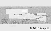 Gray Panoramic Map of Kerr County