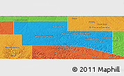 Political Panoramic Map of Kerr County
