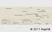 Shaded Relief Panoramic Map of Kerr County