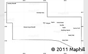 Blank Simple Map of Kerr County, cropped outside