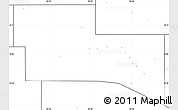 Blank Simple Map of Kerr County, no labels