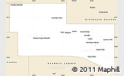 Classic Style Simple Map of Kerr County