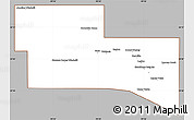 Gray Simple Map of Kerr County, cropped outside