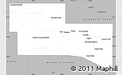 Gray Simple Map of Kerr County