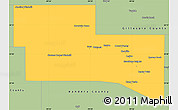 Savanna Style Simple Map of Kerr County
