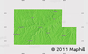 Political Map of Kimble County, cropped outside