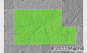 Political Map of Kimble County, desaturated