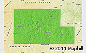Political Map of Kimble County, physical outside