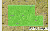 Political Map of Kimble County, satellite outside