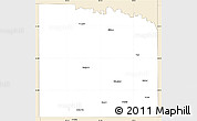 Classic Style Simple Map of Knox County
