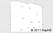 Silver Style Simple Map of Knox County, cropped outside