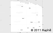 Silver Style Simple Map of Knox County