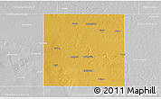 Physical 3D Map of Lamb County, lighten, desaturated