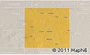 Physical 3D Map of Lamb County, lighten, semi-desaturated