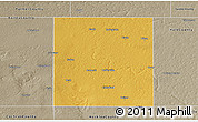 Physical 3D Map of Lamb County, semi-desaturated